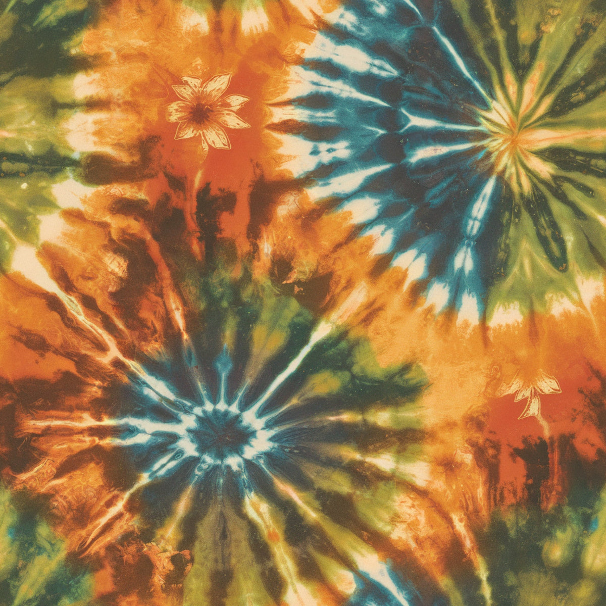 Psychedelic Swirl Pattern 6 Minky Fabric