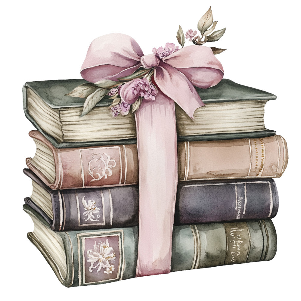 Shabby Chic Books Fabric Panel 19