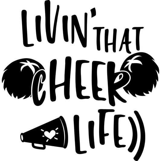 black and white, motivational quote, megaphone, heart design, inspirational text, modern, whimsical, cheerful, positive message, typography, graphic design, word art, decorative text, bold lettering, eye-catching, contemporary style, fun loving, uplifting message, minimalist, hand-drawn style, casual design, trendy, youth-oriented, statement piece, wall hanging, home decor, gift fabric, encouragement theme, feel-good