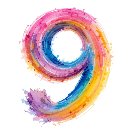 Brushstroke Alphabet Fabric Panel 41