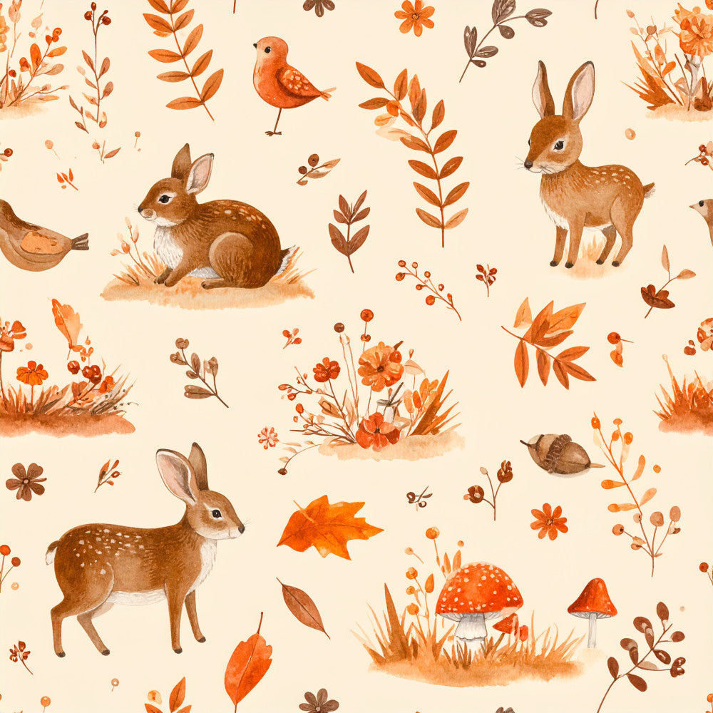 Autumn Woodland Whimsy Pattern 28 Minky Fabric
