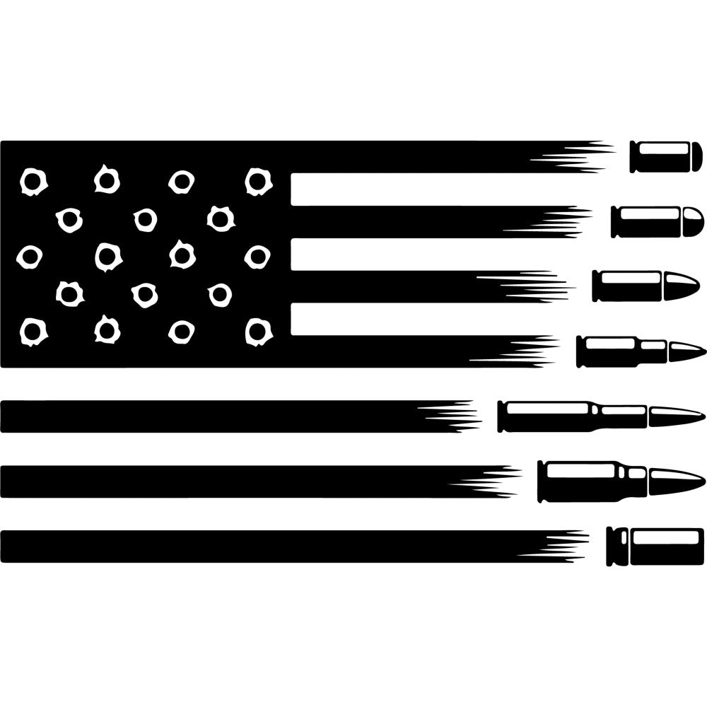 American Flag Icons Fabric Panel 17