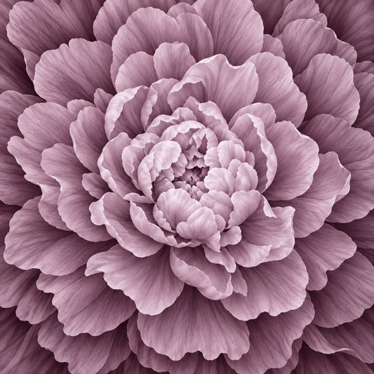 dusty rose, mauve, lavender, blush pink, purple, floral, peony, bloom, flower, nature, elegant, romantic, vintage, botanical, layered petals, garden, spring, summer, traditional, feminine, soft, delicate, home decor, wall hanging, quilt, dreamy, classic, ornamental