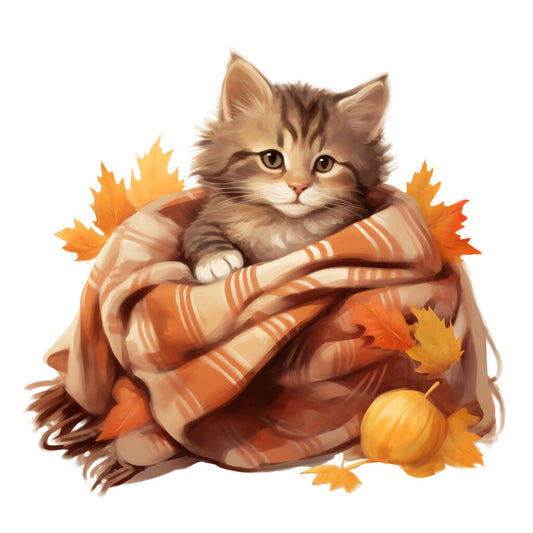 Cozy Autumn Fabric Panel 25