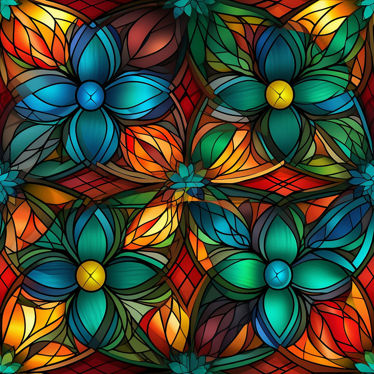 Cathedral Blooms Pattern 23 Minky Fabric