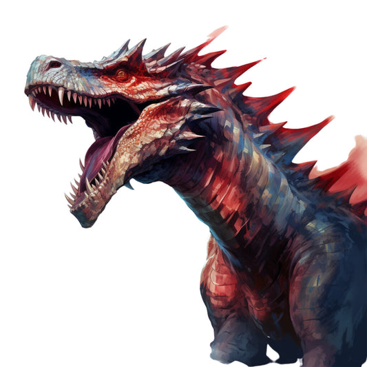 Elemental Dragons Fabric Panel 13