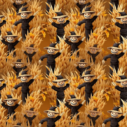 Scary Halloween Pattern 6 Quilting Cotton Fabric