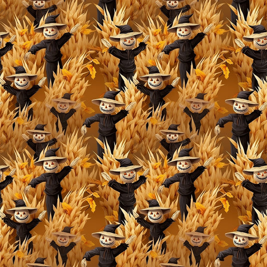 Scary Halloween Pattern 6 Quilting Cotton Fabric