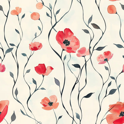 Whispering Stems Pattern 12 Minky Fabric