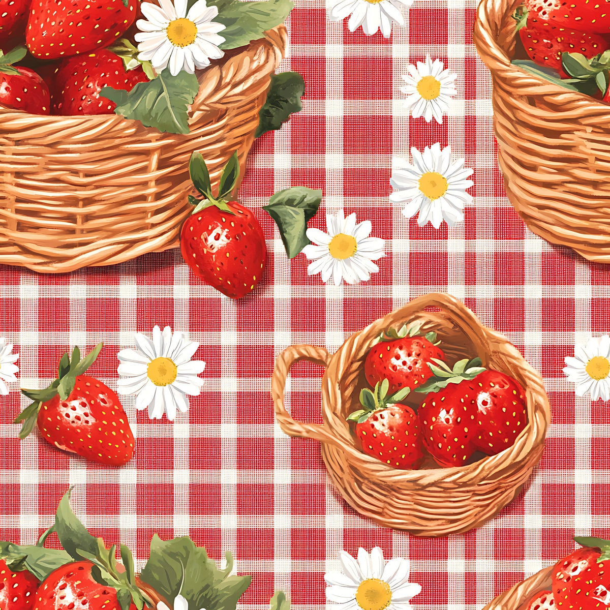 Berry Basket Charm Pattern 1 Minky Fabric