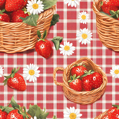 Berry Basket Charm Pattern 1 Minky Fabric