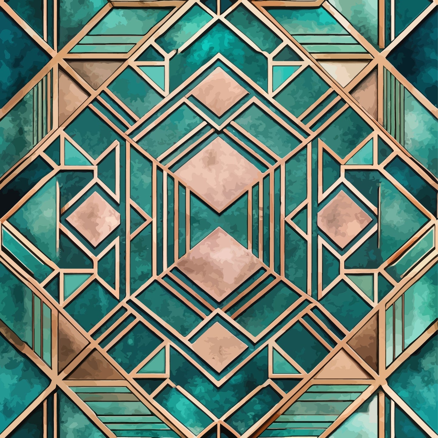 Art Deco Pattern 32 Quilting Cotton Fabric