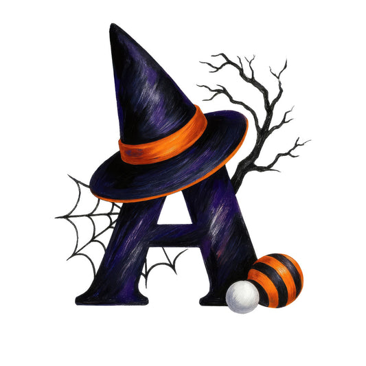 Halloween Alphabet Fabric Panel 24
