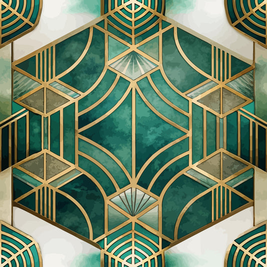 Art Deco Pattern 30 Quilting Cotton Fabric