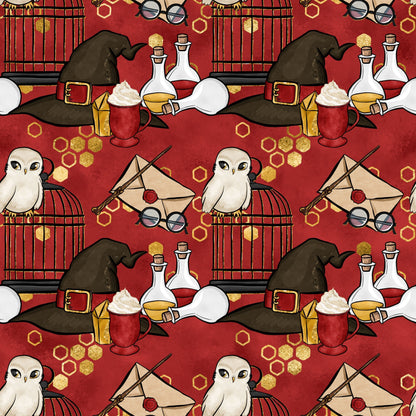 Owl Post Academy Pattern 16 Minky Fabric