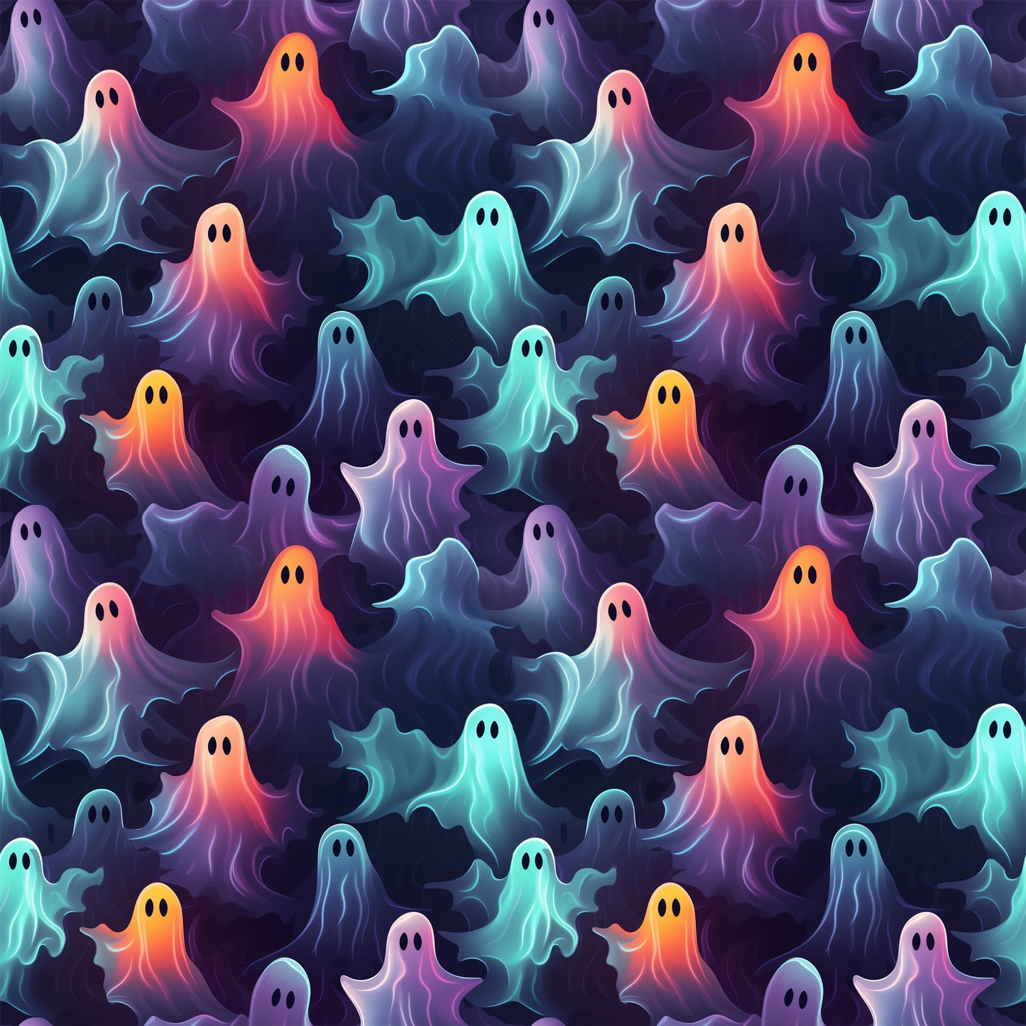 Scary Halloween Pattern 11 Quilting Cotton Fabric