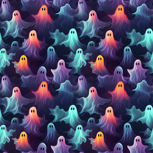 Scary Halloween Pattern 11 Quilting Cotton Fabric