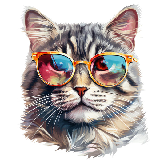 Cats with Sunglasses Fabric Panel 9