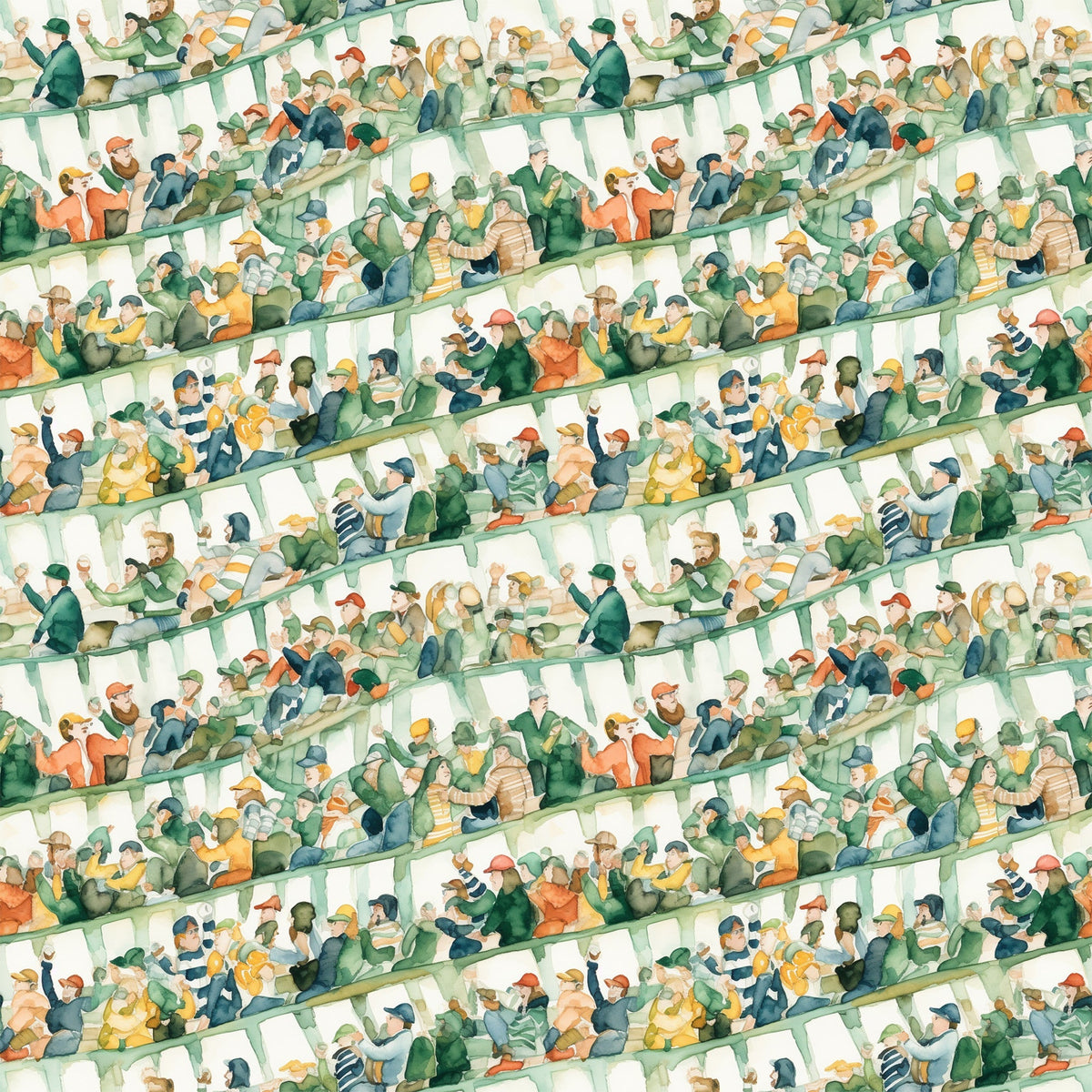 Gridiron Game Day Pattern 6 Minky Fabric