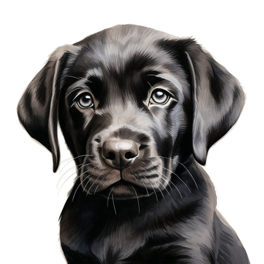 Watercolor Labrador Fabric Panel 26