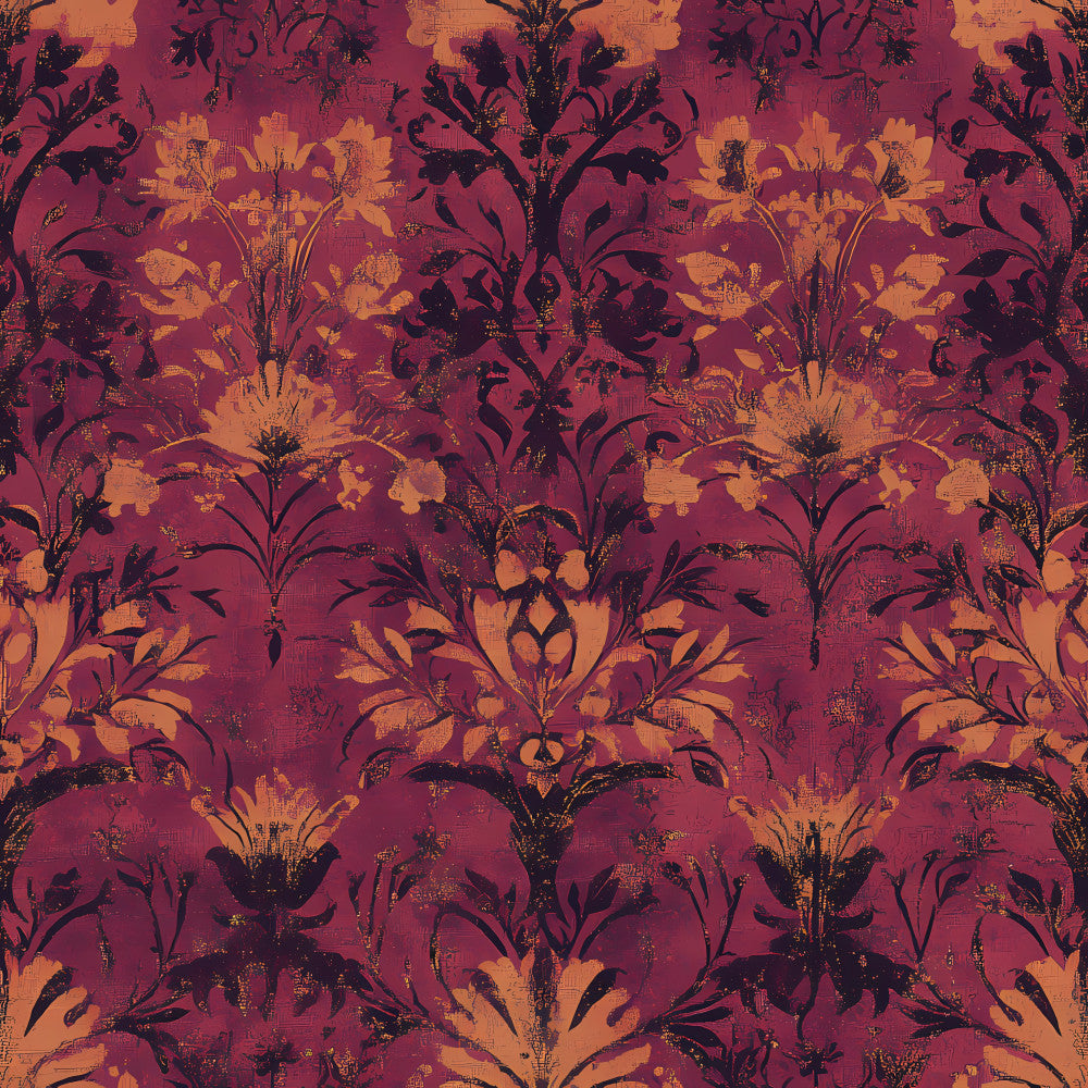 Midnight Harvest Garden Pattern 9 Minky Fabric