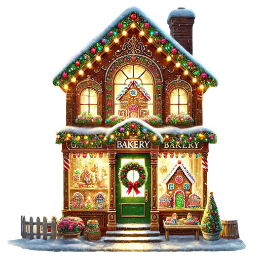 Christmas Villages Fabric Panel 38