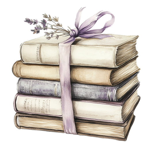 Shabby Chic Books Fabric Panel 11