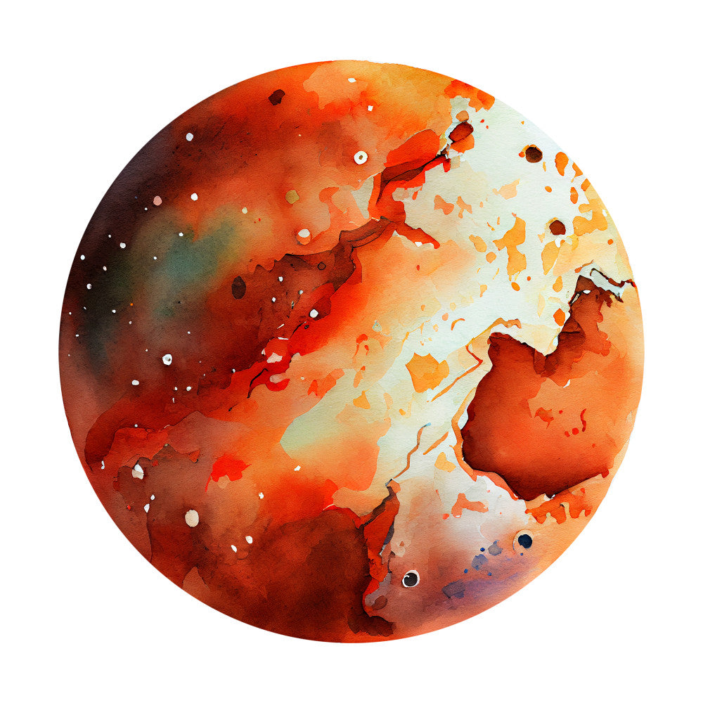 Watercolor Space Planet Fabric Panel 9