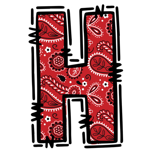Cowboy Alphabet Fabric Panel 9