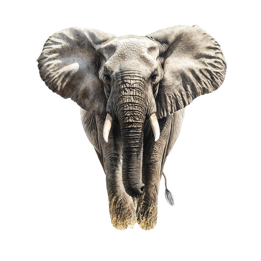 Watercolor Africa Fabric Panel 4