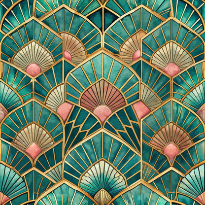 Art Deco Pattern 28 Quilting Cotton Fabric