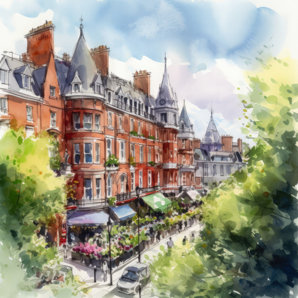 London In Summer Fabric Panel 12