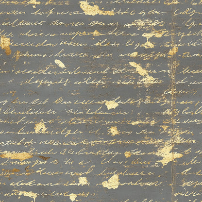 Gilded Forgotten Correspondence Pattern 16 Minky Fabric