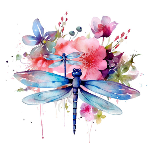 Beautiful Dragonfly Fabric Panel 4