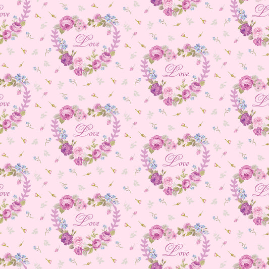 Pink Tea Party Pattern 9 Quilting Cotton Fabric