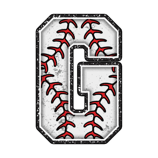 Baseball Alphabet Fabric Panel 17