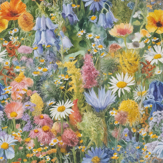 Wildflower Fantasy Pattern 20 Quilting Cotton Fabric