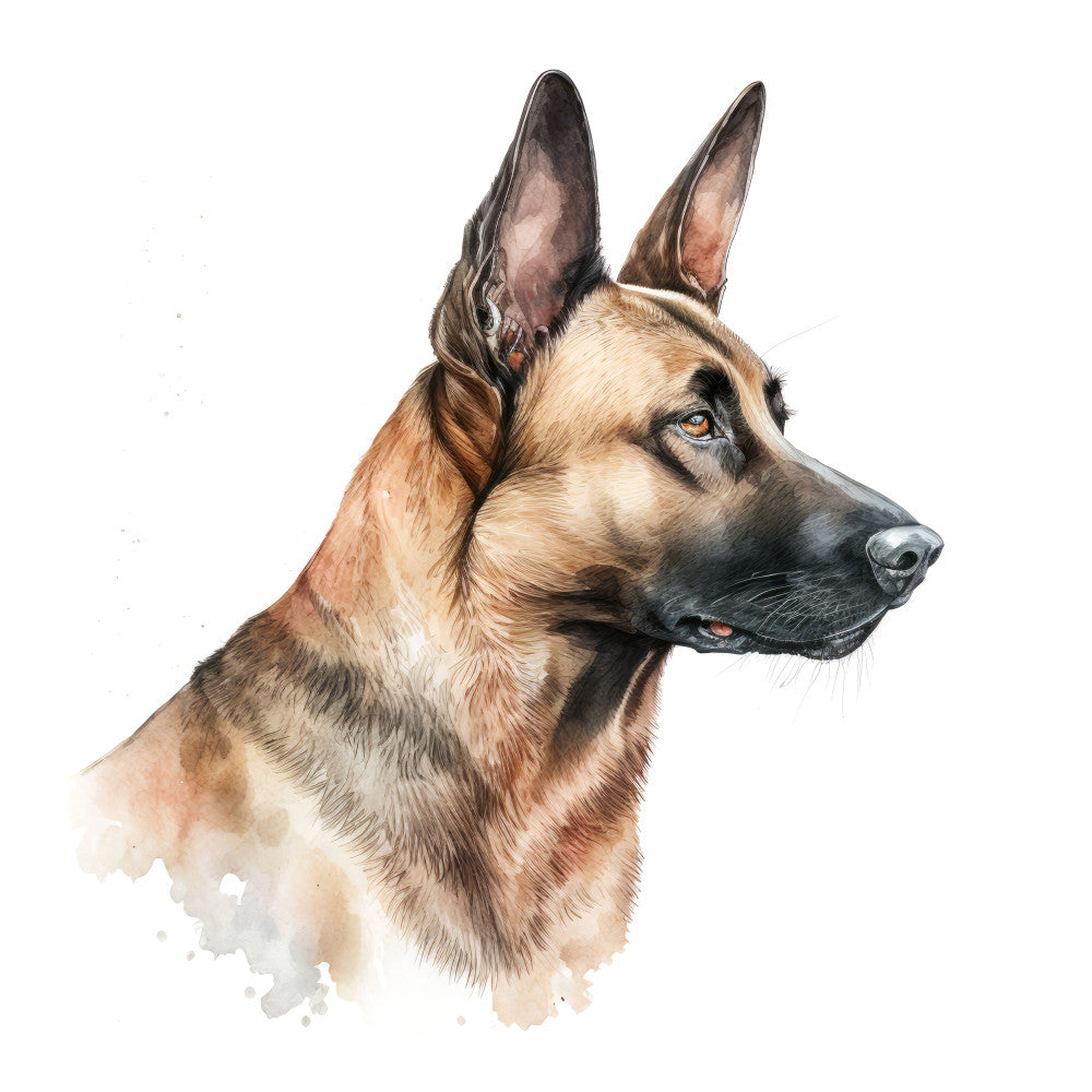 Belgian Malinois Dog Fabric Panel 10