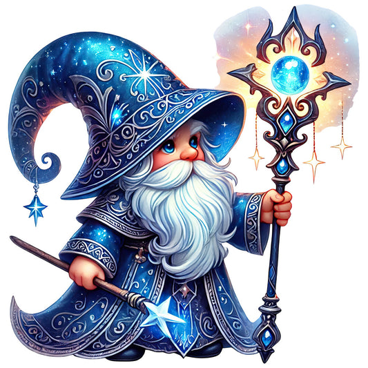 Wizard Gnomes Fabric Panel 13