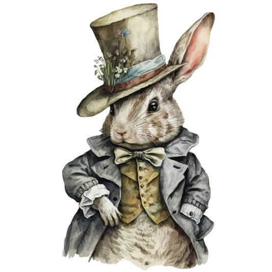 Classic Alice in Wonderland Fabric Panel 10