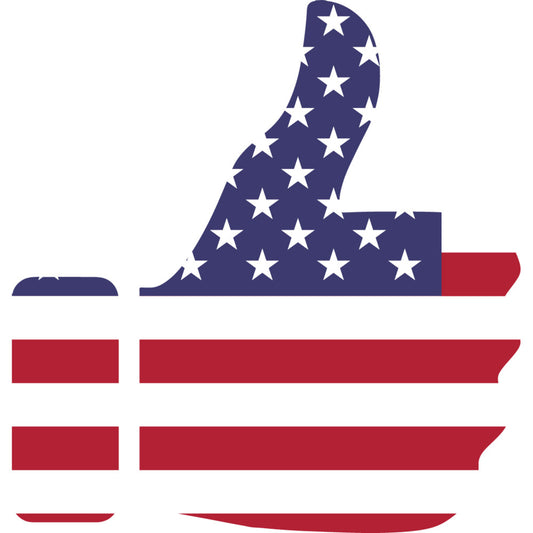 American Flag Icons Fabric Panel 32