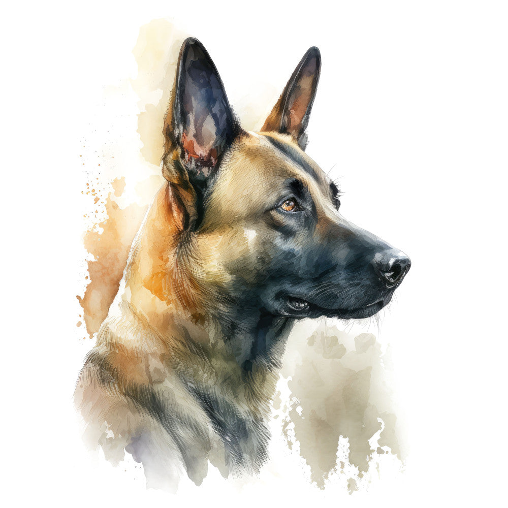 Belgian Malinois Dog Fabric Panel 1