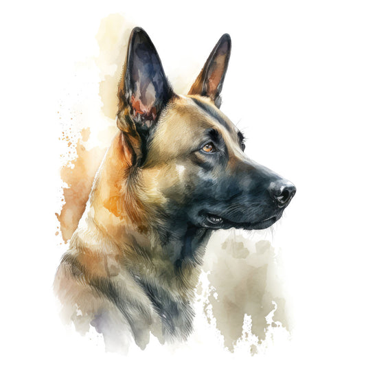 Belgian Malinois Dog Fabric Panel 1