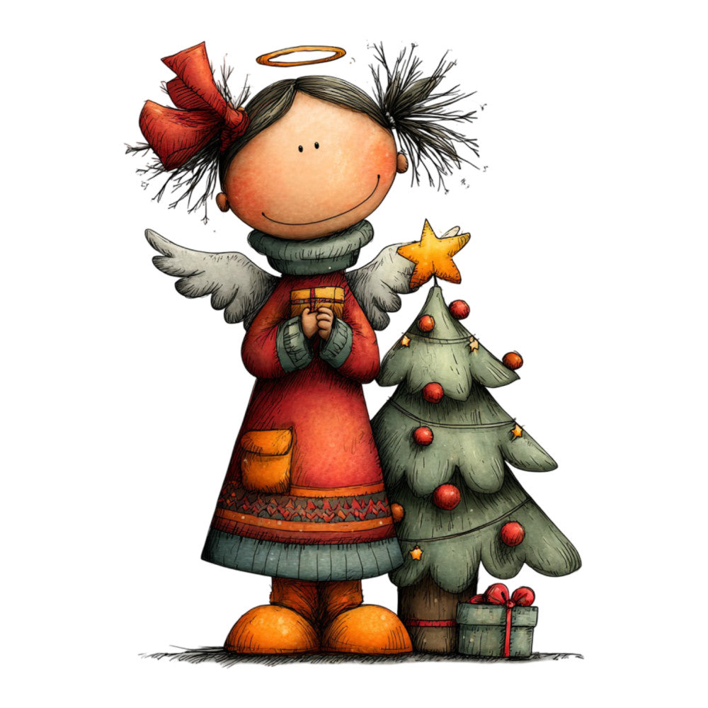 1st Whimsical Christmas Fabric Panel 162