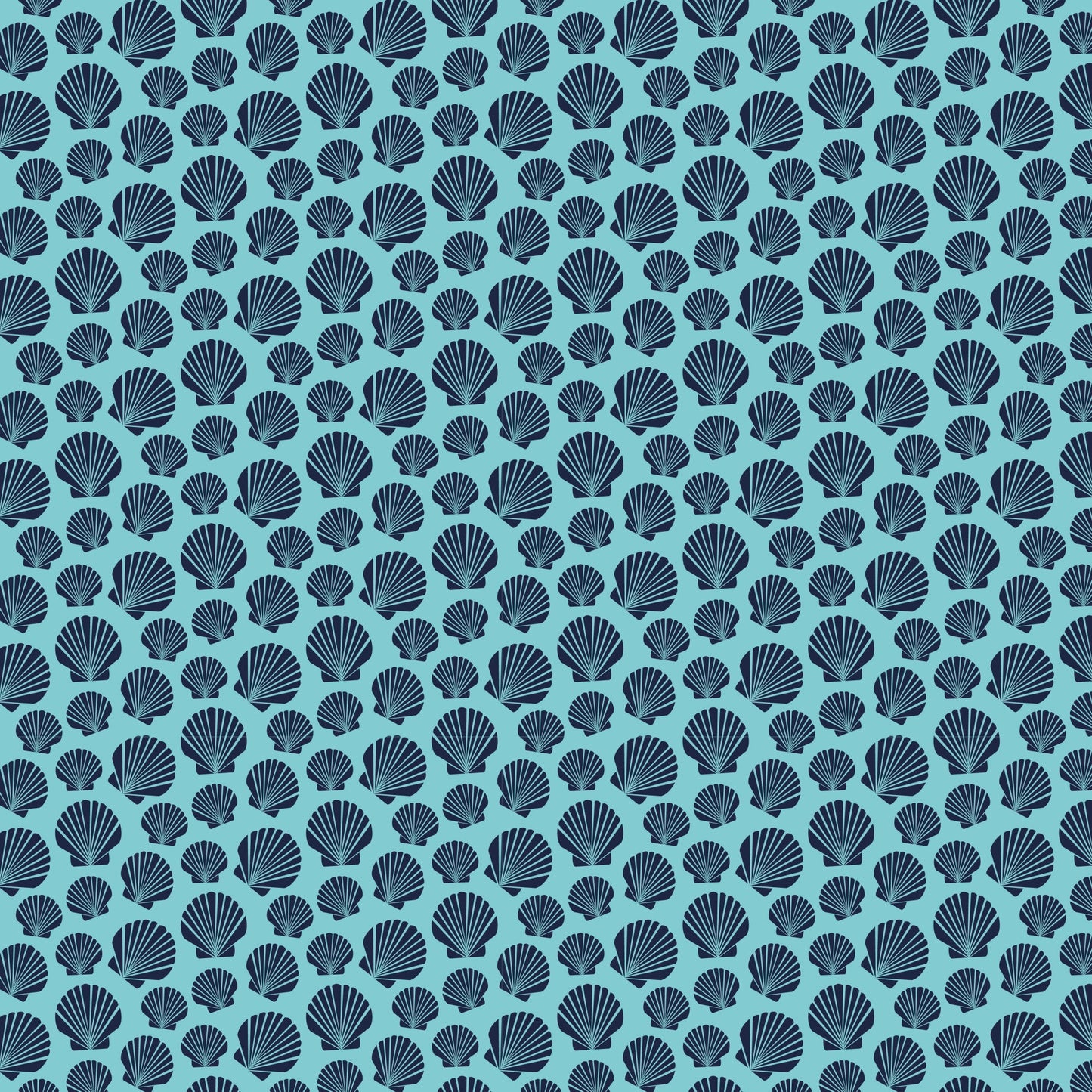 Navy Nautical Sea Pattern 10 Quilting Cotton Fabric