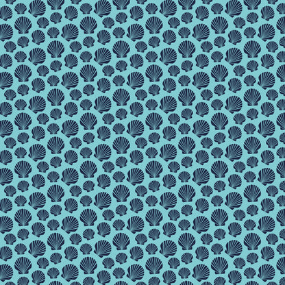 Navy Nautical Sea Pattern 10 Quilting Cotton Fabric