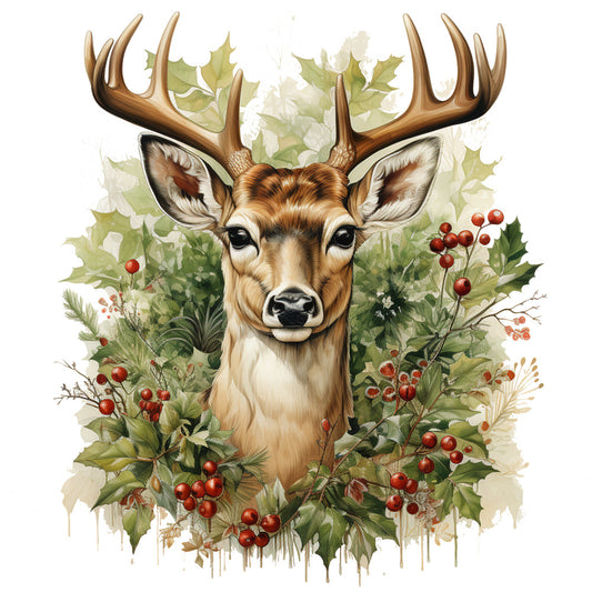 Elegant Christmas Fabric Panel 2