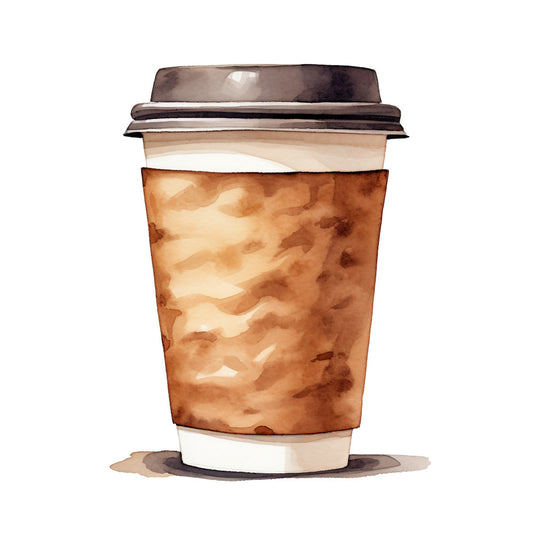 Coffee Elements Fabric Panel 5