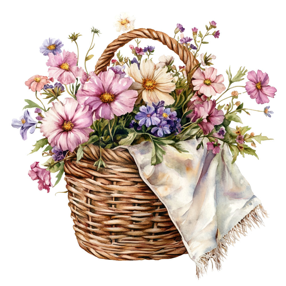 Vintage Garden Fabric Panel 26