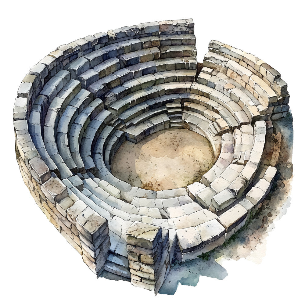 Ancient Greece Fabric Panel 25